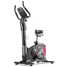 Велотренажер електромагнітний + мат Hop-Sport 090H Apollo чорно-червоний