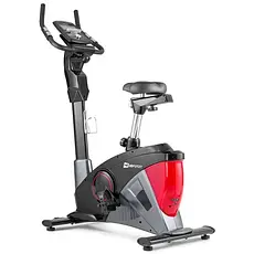 Велотренажер електромагнітний + мат Hop-Sport 090H Apollo чорно-червоний, фото 5