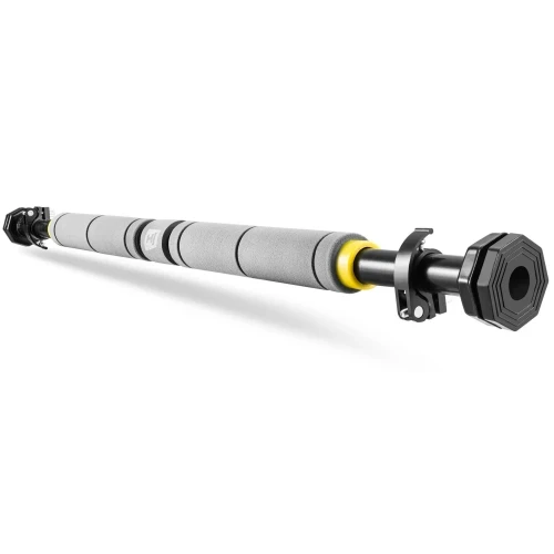 Розсувний турнік у дверний отвір Hop-Sport M050DP сіро-жовтий