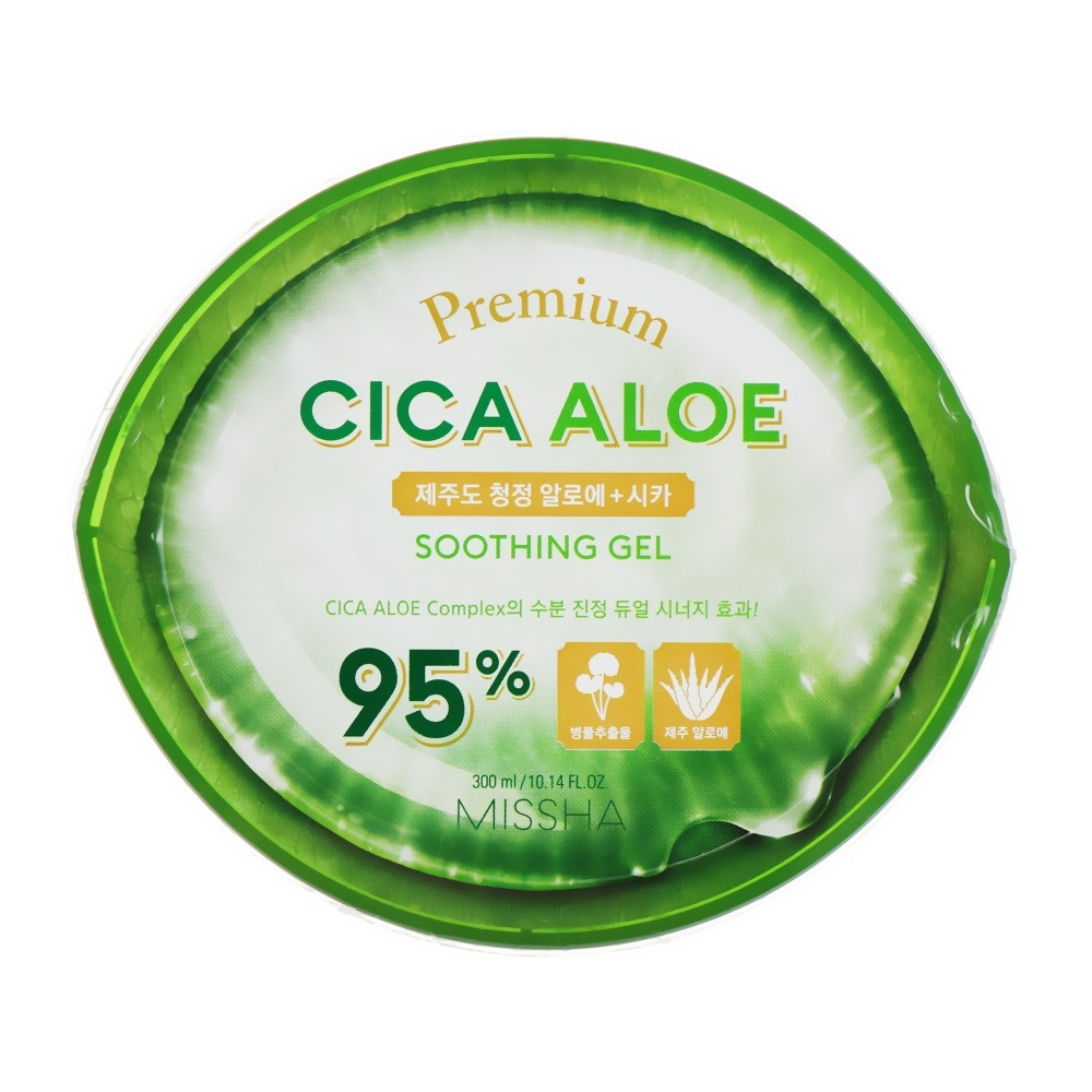 Гель для тіла з центелою та алое MISSHA Premium Cica Aloe Soothing Gel 300ml, фото 1