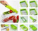 Nicer Dicer універсальна овочерізка, мультислайсер найсер дайсер, Кухонна овочерізка для овочів і фруктів, фото 6
