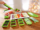 Nicer Dicer універсальна овочерізка, мультислайсер найсер дайсер, Кухонна овочерізка для овочів і фруктів, фото 9