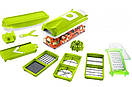 Nicer Dicer універсальна овочерізка, мультислайсер найсер дайсер, Кухонна овочерізка для овочів і фруктів, фото 11