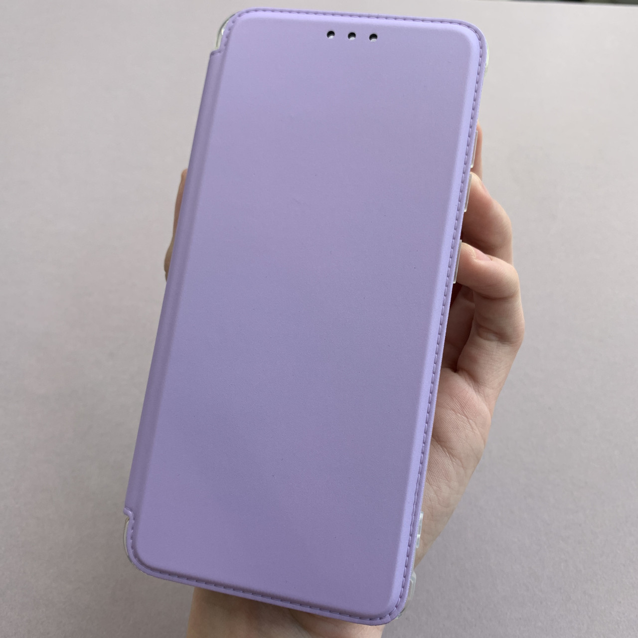 Чохол-книга для Samsung Galaxy A52 матова книжка на телефон самсунг галаксі а52 бузкова y7u