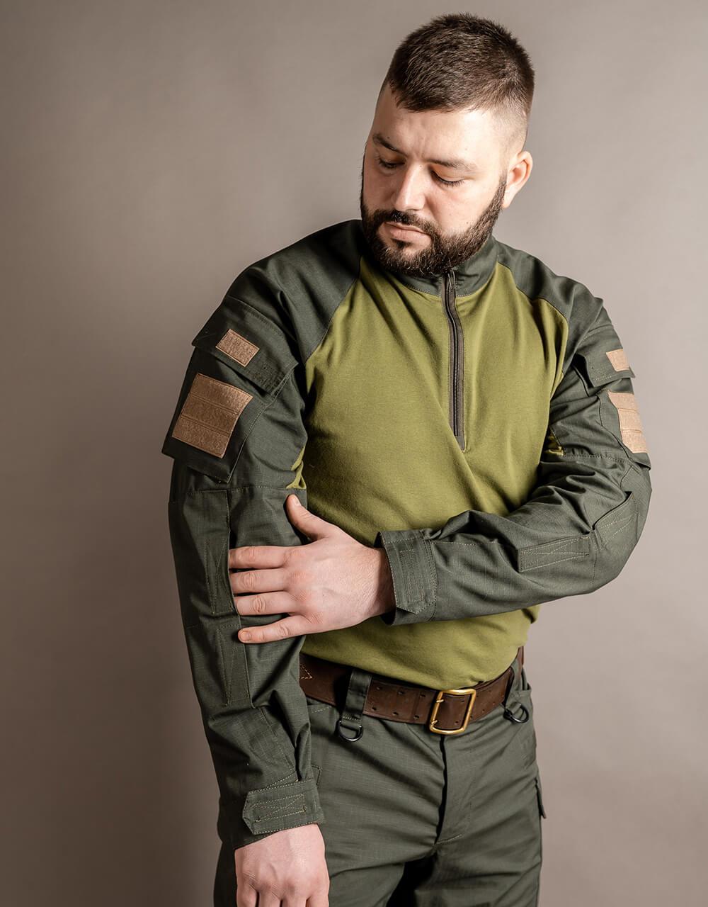 Армійський костюм для ЗСУ тактичний Сорочка убакс бойова + військові штани польові олива MILIGUS розмір L50