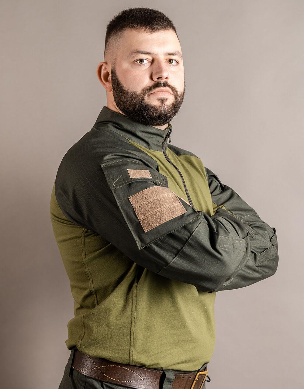 Тактична сорочка убакс бойова армійська для ЗСУ MILIGUS олива Військова кофта ubacs olive штурмова розмір XL