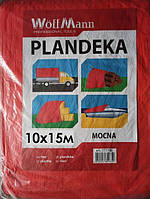 Тент "Оранжевий 10×15 м 80 GSM Orange color" ТМ "WoffMann PLANDEKA MOCNA" (1шт/уп)