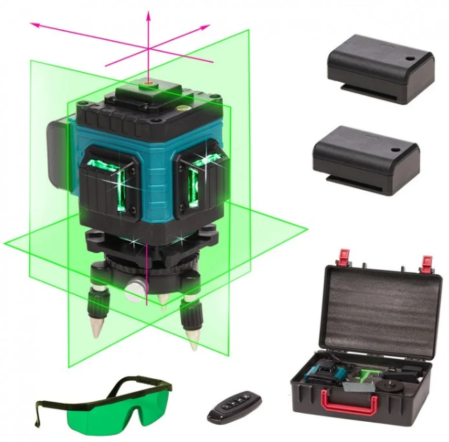 3D Лазерний рівень STIF Germany BL-05B (2 акумулятори у комплекті), фото 1