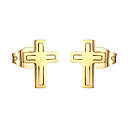 Сережки з нержавіючої медичної сталі з позолотою "Моя віра", фото 2