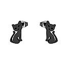 Сережки з нержавіючої медичної сталі з емаллю "Кето", фото 2