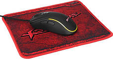 Ігрова миша провідна з поверхнею XTRIKE ME GMP-290 Gaming Combo набір для геймерів з підсвічуванням, фото 3