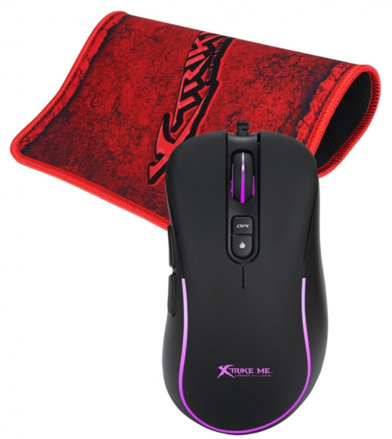 Ігрова миша провідна з поверхнею XTRIKE ME GMP-290 Gaming Combo набір для геймерів з підсвічуванням