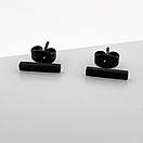 Сережки з нержавіючої медичної сталі з емаллю "Патриція", фото 7