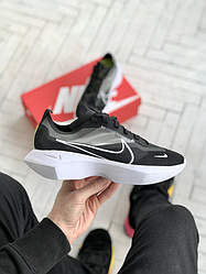 Кросівки жіночі Nike Vista Lite Black White сітка Найк Віста Лайт чорно-білі на платформі літні