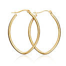 Сережки з нержавіючої медичної сталі з позолотою "Новий стиль", фото 2