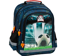Рюкзак шкільний для хлопчика Футбол набір 5шт Derform Football Синій, фото 3
