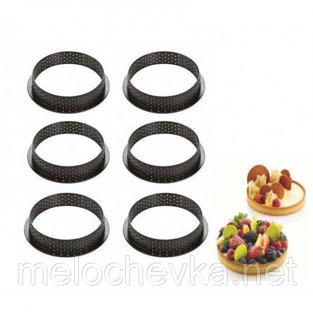 Набір кондитерських перфорованих форм для тортів 8*8см (h=20мм)