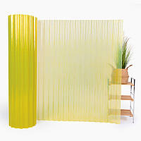 Прозорий шифер 1.5м х 10м (15 м.кв) гофрований жовтий