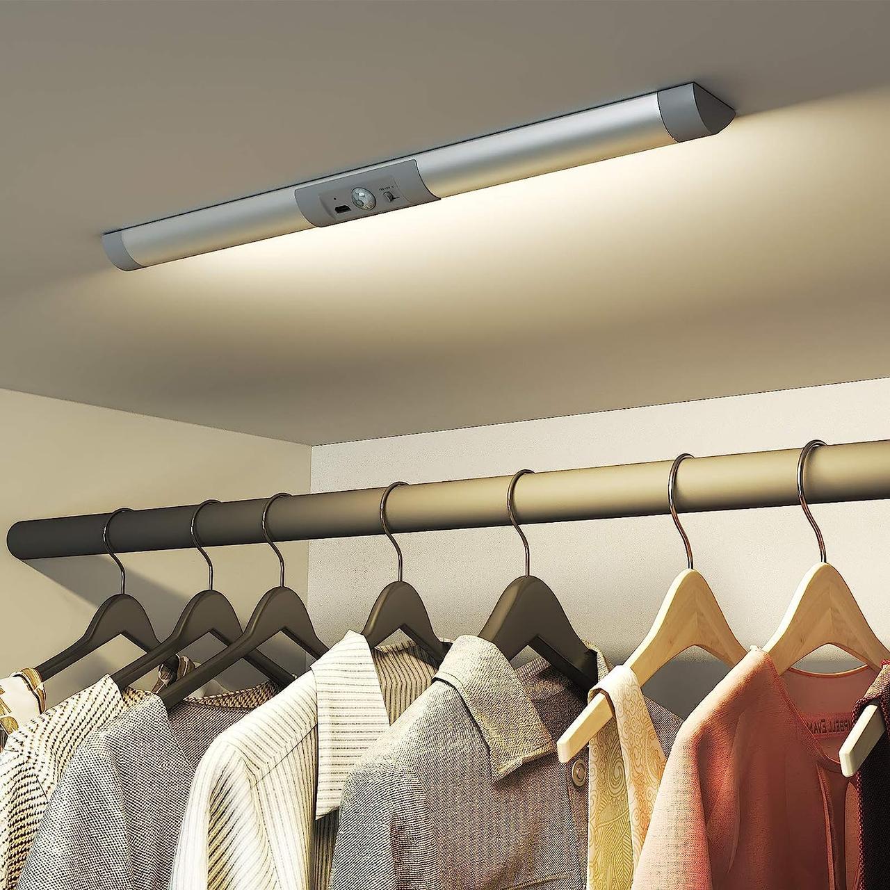 SIBI Gardrobe Lights Датчик руху, конструкція для захисту очей, 4000K White підсвічування для шаф меблів меблів, фото 1
