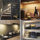 SIBI Gardrobe Lights Датчик руху, конструкція для захисту очей, 4000K White підсвічування для шаф меблів меблів, фото 6