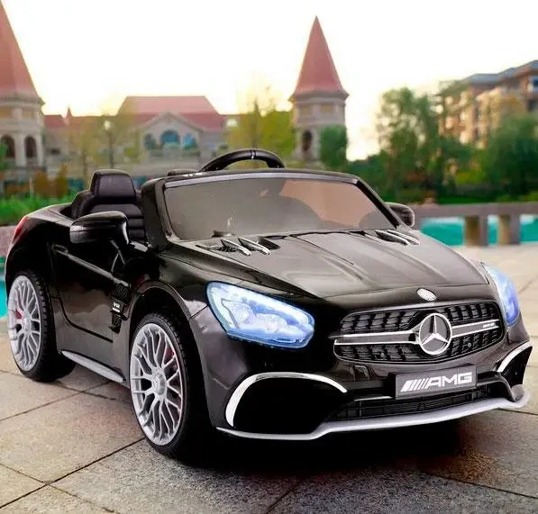 Дитячий електромобіль на акумуляторі Mercedes M 4871 з пультом радіокерування 3-8 років автопофарбування чорний