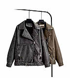 Куртка косуха жіноча еко-шкіра, фото 3