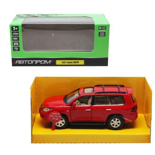 Машина мет. АВТОПРОМ арт. 68301 (48шт/2) 1:32   Lexus LX570,батар, світло,звук,відкр..двері,короб. 18*9*9см
