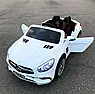 Дитячий електромобіль на акумуляторі Mercedes M 4871 з пультом радіокерування 3-8 років білий, фото 7