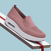 Слипоны, самая удобная обувь, женские туфли, размер 39, розовые Код 68-1024