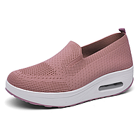 Слипоны, самая удобная обувь, женские туфли, размер 40, розовые Код 68-1025