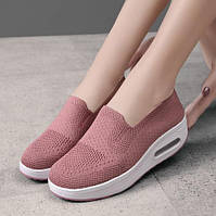 Слипоны, самая удобная обувь, женские туфли, размер 41, розовые Код 68-1026