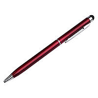 DR Стилус ёмкостный PS100, с шариковой ручкой, металлический, тёмно-красный