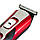 Машинка для стрижки волосся 10в1 "Geemy GM-592" Чорний/червоний, трімер для бороди/носа (машинка для стрижки), фото 4