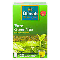 Чай зеленый Dilmah Pure Green Tea 20 х 1,5 г пакетированный