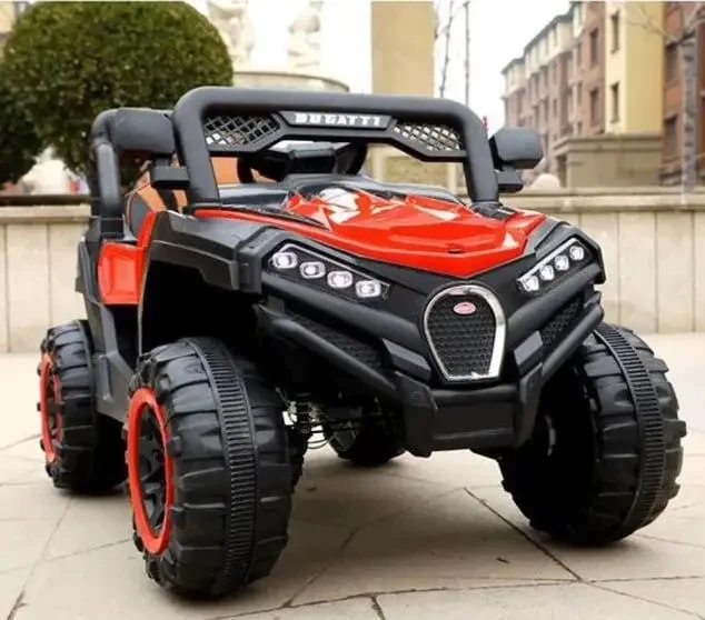 Дитячий електромобіль на акумуляторі Багі M 4198 з пультом радіокерування для дітей 3-8 років червоний