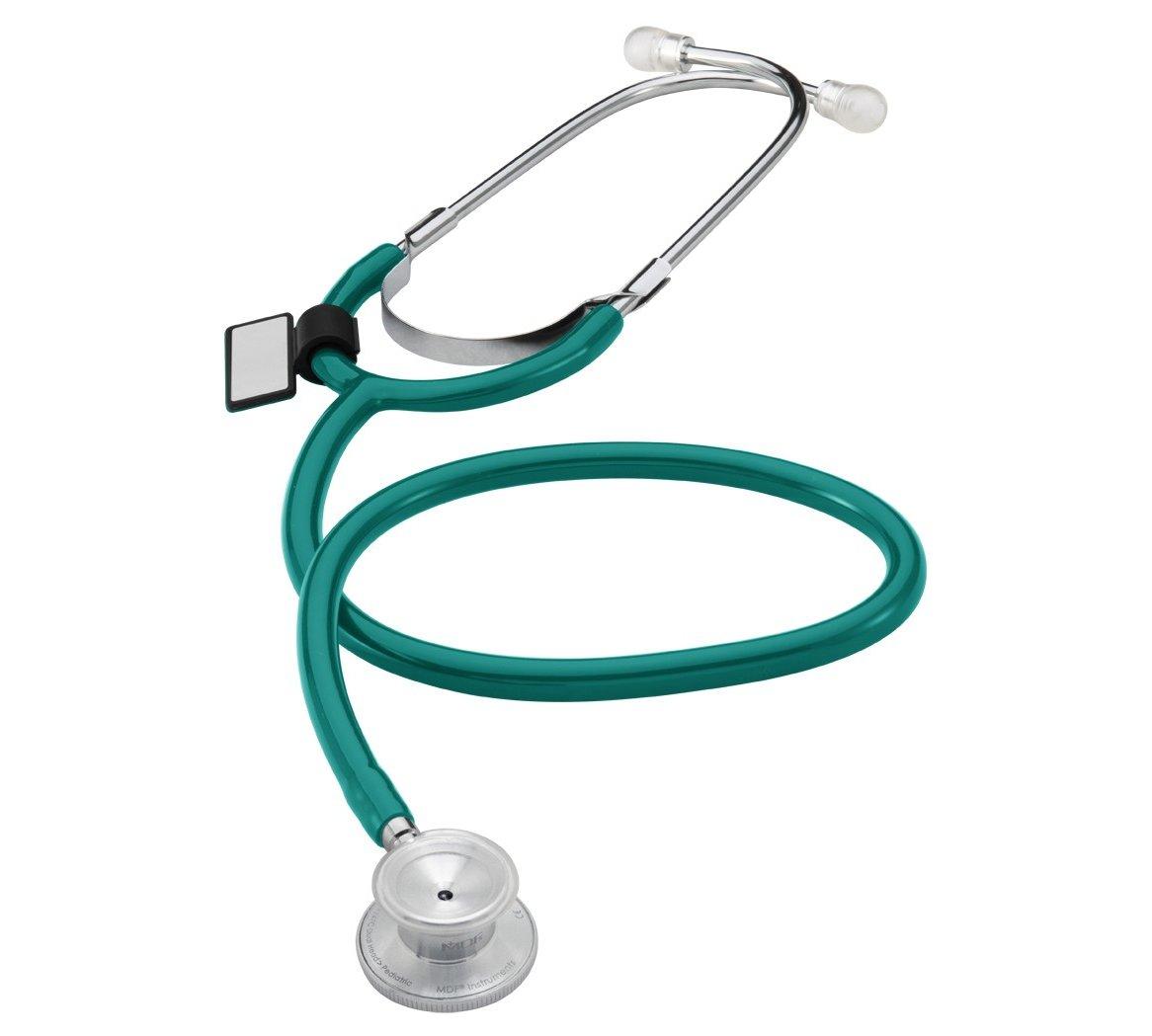 Стетоскоп педиатрический с двойной головкой однотрубчатый зеленый 747С -09 MDF DUAL HEAD Heaco, фото 1