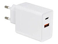 Зарядний пристрій Ar-qc-pd 5v 3a Usb Type c, white (art-7614)