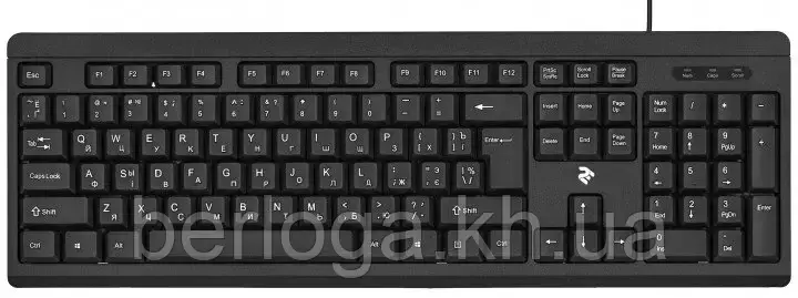 Клавіатура 2E KS108 USB Black (2E-KS108UB)