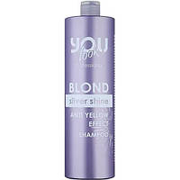 Шампунь You Look Professional Blond Silver Shine для сохранения цвета и нейтрализации желтизны, 1 л