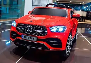 Дитячий електромобіль на акумуляторі Джип Mercedes M 4563 з пультом р/у для дітей 3-8 років червоний