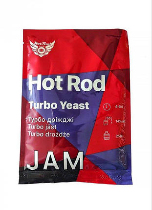 Дріжджі Hot Rod Jam на 25 л (69 г) для фруктових браг, фото 2