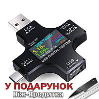Тестер постоянного тока напряжение и емкости Atorch Type-C USB