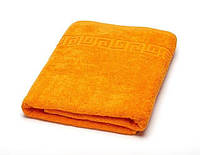 Махровое полотенце банное Ashgabat Dokma Toplumy 70х140 см Оранжевое