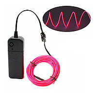 Светодиодная неоновая лента с контроллером Apluses 3 м Розовый Хіт продажу!