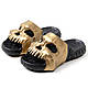Шльопанці Череп Шльопанці Череп 38-39 Чорні із золотом, фото 7