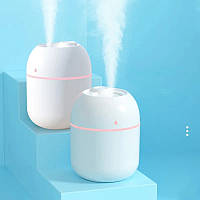 Ультразвуковий зволожувач повітря USB White з підсвічуванням Mini Humidifier