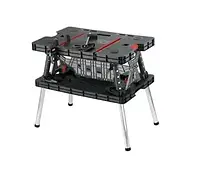 Верстак-стол переносной KETER FOLDING WORK TABLE PRO 237005 +2 струбцины Портативный рабочий стол раскладной.