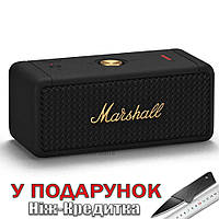 Колонка Marshall Emberton Bluetooth IPX7 в ретро стиле BLACK AND BRASS