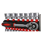Набір головок з тріскачкою 1/2" 8-32 мм. Kraft&Dele KD10108 19 шт., фото 7
