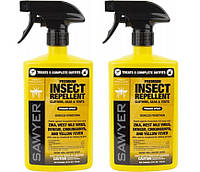 Премиальный спрей для защиты от комаров мошек клещей Sawyer Premium с перметрином 710 мл